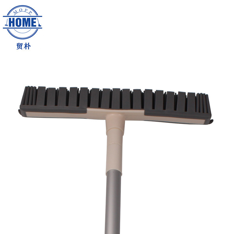 TPR multi-purpose rubber broom can be scraped to remove pet hair to remove fallen leaves and wipe household toilet cleaning