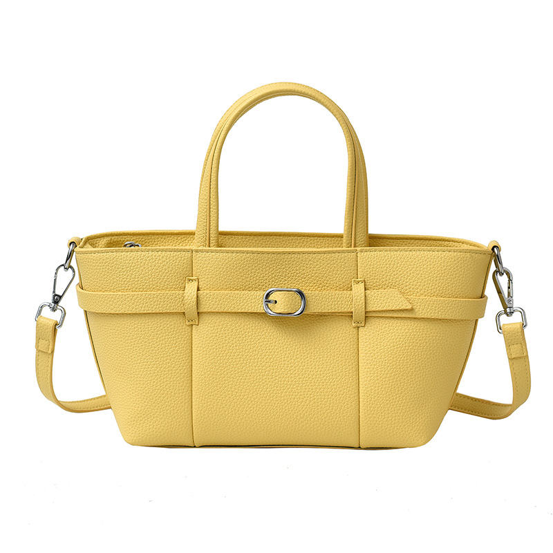 Bolso femenino 2025 nuevo patrón de lichi retro bolso de mensajero de un solo hombro para viajes diarios