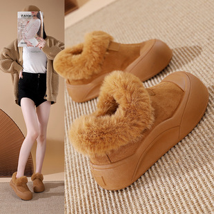 2025 Autumn and Winter New Thickeneded Velvet Warm Cotton Shoes for Female Students K-Style Versatile Fashion Snow Boots Kc-839