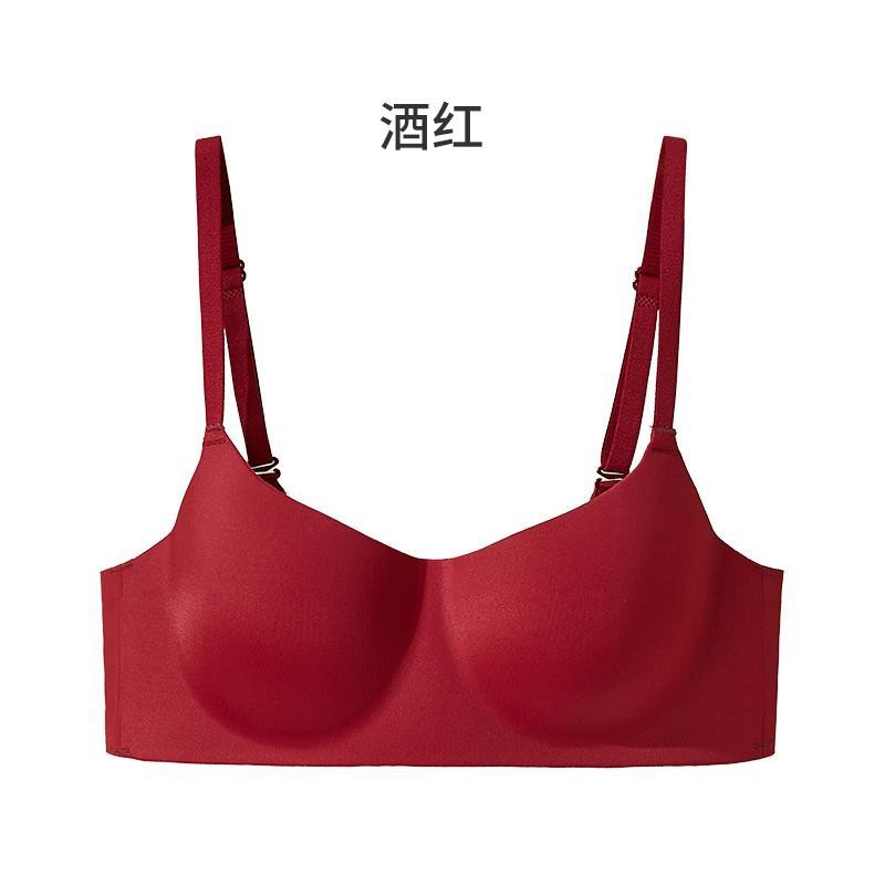 Dailuofei ソフトでぴったりフィット、スリムでスリムな夏用シームレス女性用ブラジャー、小胸と中胸の女の子向けの薄い滑らかな下着|undefined