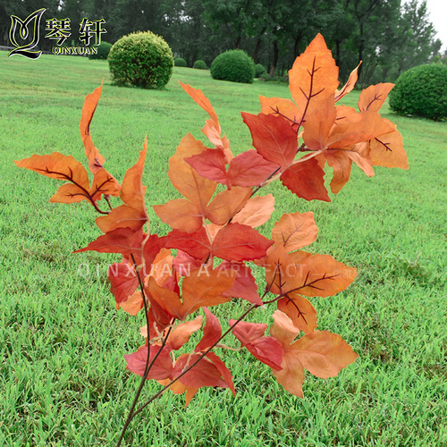 Bluebird Leaf Artificial Flower Wedding Decoration Green Plant Fake Flower Wholesale Home Soft Decoration Ceiling Flower Path Guide Leaf Material 