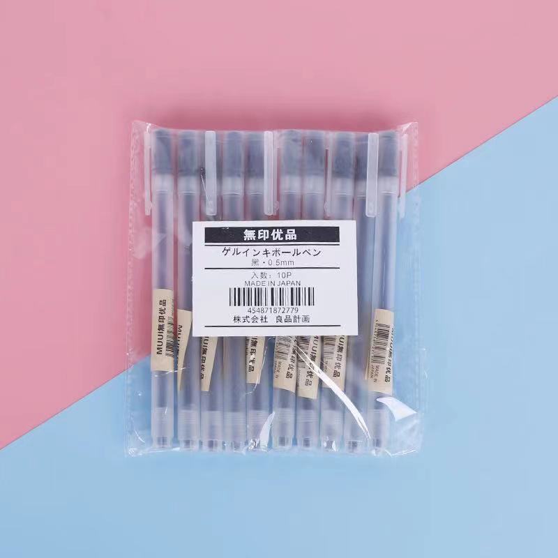 Estilo antiguo pull cover pluma de gel estilo no impreso buen producto pluma de tinta de gel color 10 color estudiante papelería pluma examen pluma de agua