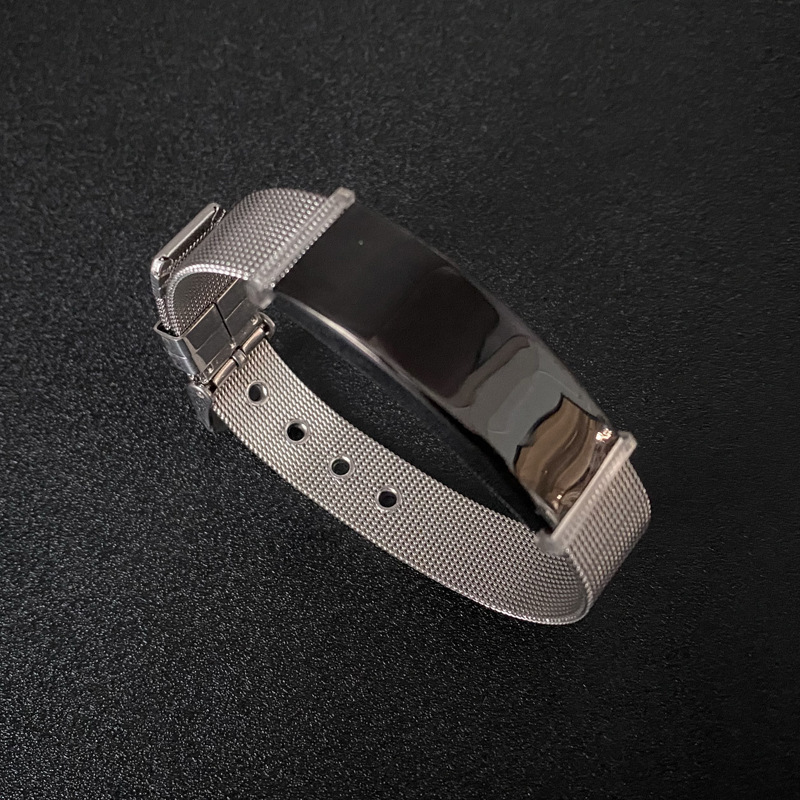 Cross-Border Hot-Selling Men's Jewelry Stainless Steel Curved Smooth Surface DIY Personalized Custom Couple Titanium Steel Bracelet Wholesale