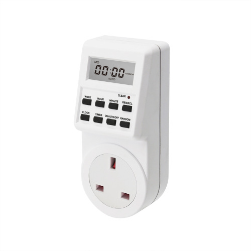 British small screen timer switch smart socket timer socket household multi-function timing socket