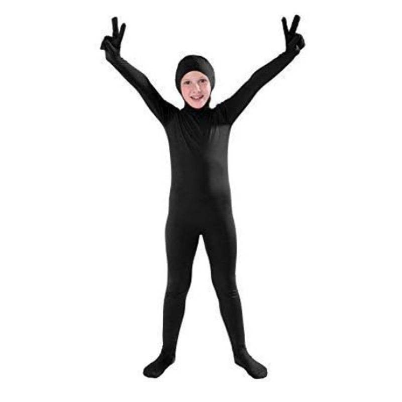 ハロウィーンcosクモの連体服の頭カバーの純色の顔を見せます。|undefined