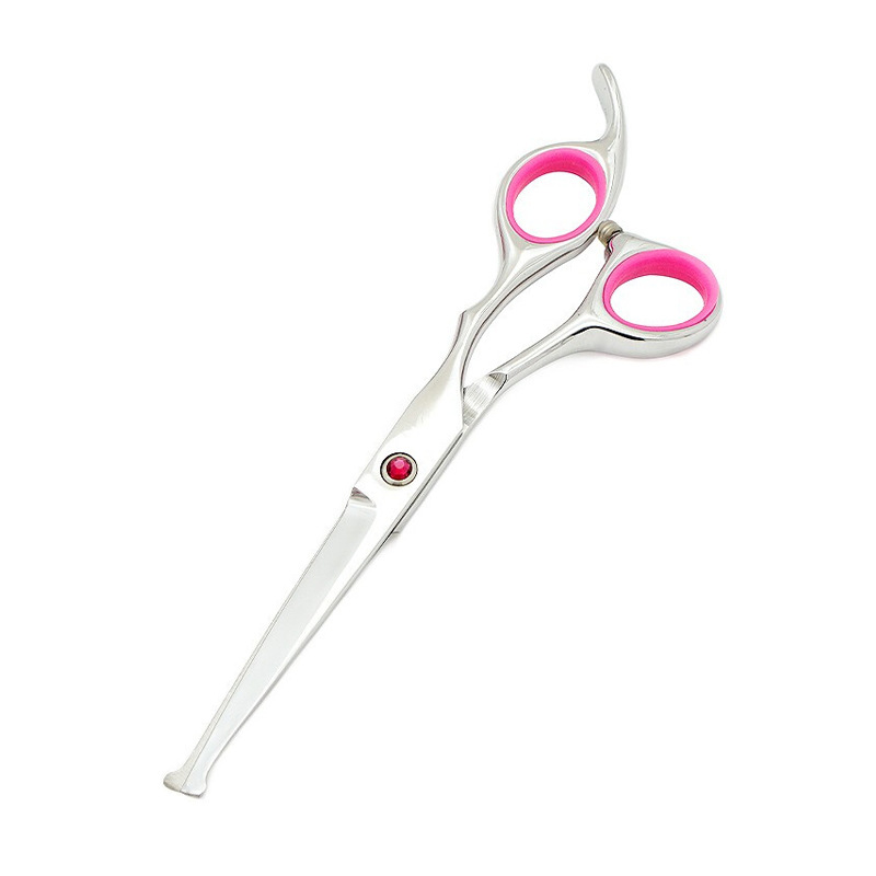 핑크 보석 물고기 입 라운드 헤드 플랫 가위