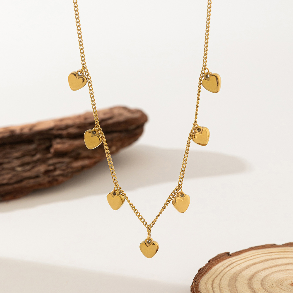 Pulsera de Acero de Titanio de Dongguan, Estilo Europeo y Americano, Diseño de Doble Cadena con Cuchillas, Exagerada, Hip-Hop, para Otoño e Invierno, No se Destiñe, para Mujer