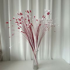 景珊のピーコックのシミュレーションの花の葦の家の結婚祝いの装飾の永生の花の庭園の装飾品の花火の葦