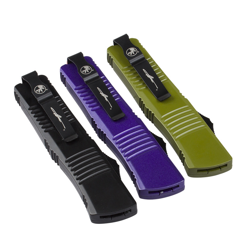 ♔微技术大龙 锌合金手柄 黑柄 绿柄 紫柄 户外EDC配件刀柄