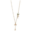 Brand metal necklace from pearl, pendant with tassels, chain for key bag , Japanese and Korean, orchid, 2022 collection