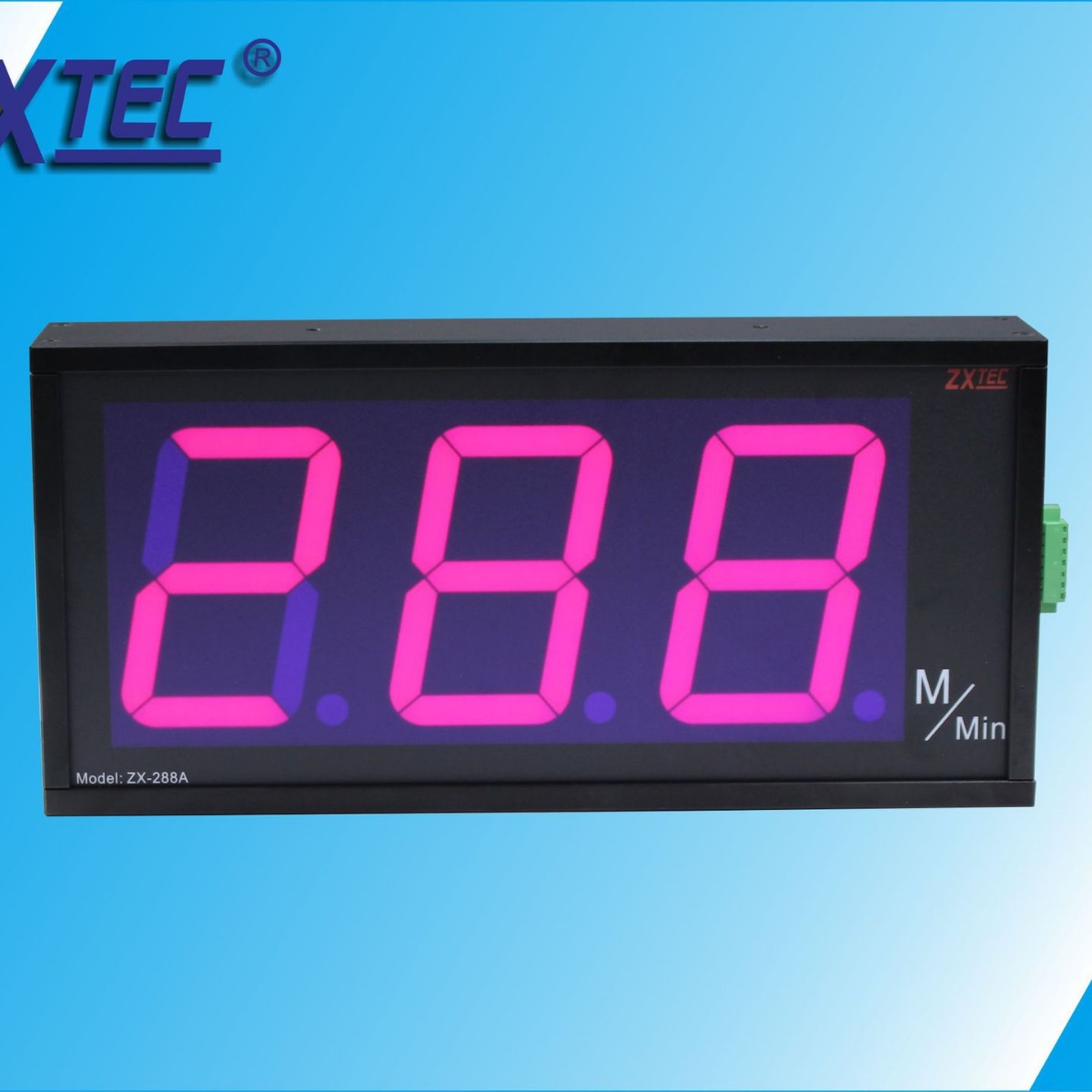 ZXTEC 中星工控 ZX-288A 大屏幕双面速度显示控制器