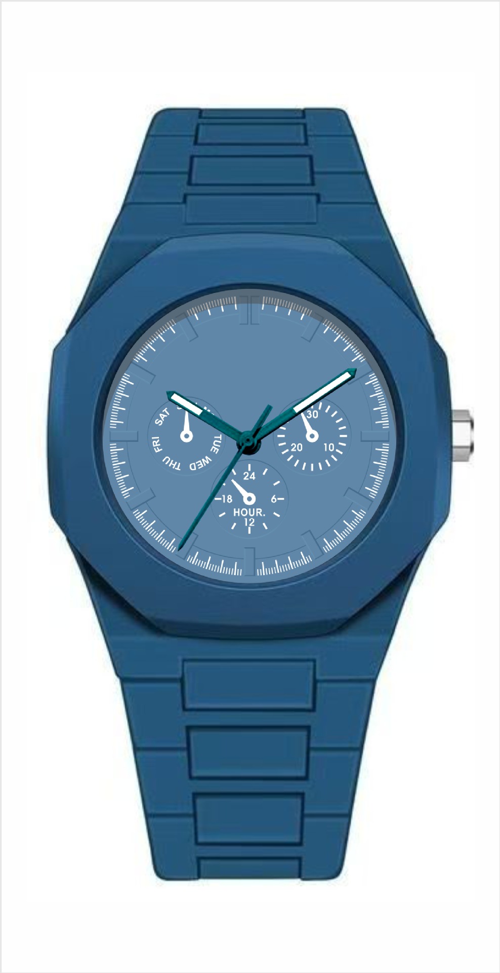 Reloj de negocios resistente al agua de alta gama, sudeste asiático, Oriente Medio, estilo explosivo, reloj de cuarzo árabe de plástico, cabello lacio de fábrica