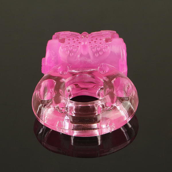Vibrating butterfly vibrating ring device locking sperm ring crystal…