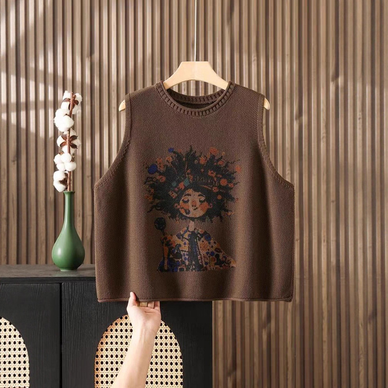 Korean Style Outfit Complete Set 2025 New Spring Knitted Vest and Shirt Two-Piece Set for Petite People, Super Popular Set Korean Style Outfit Complete Set 2025 New Spring Knitted Vest and Shirt Two-Piece Set for Petite People, Super Popular Set
