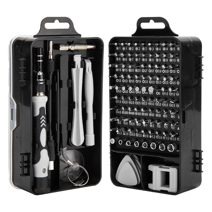 115 en uno reloj transfronterizo Computadora teléfono móvil desmontaje reparación herramientas de hardware destornillador combinación traje fabricante lote