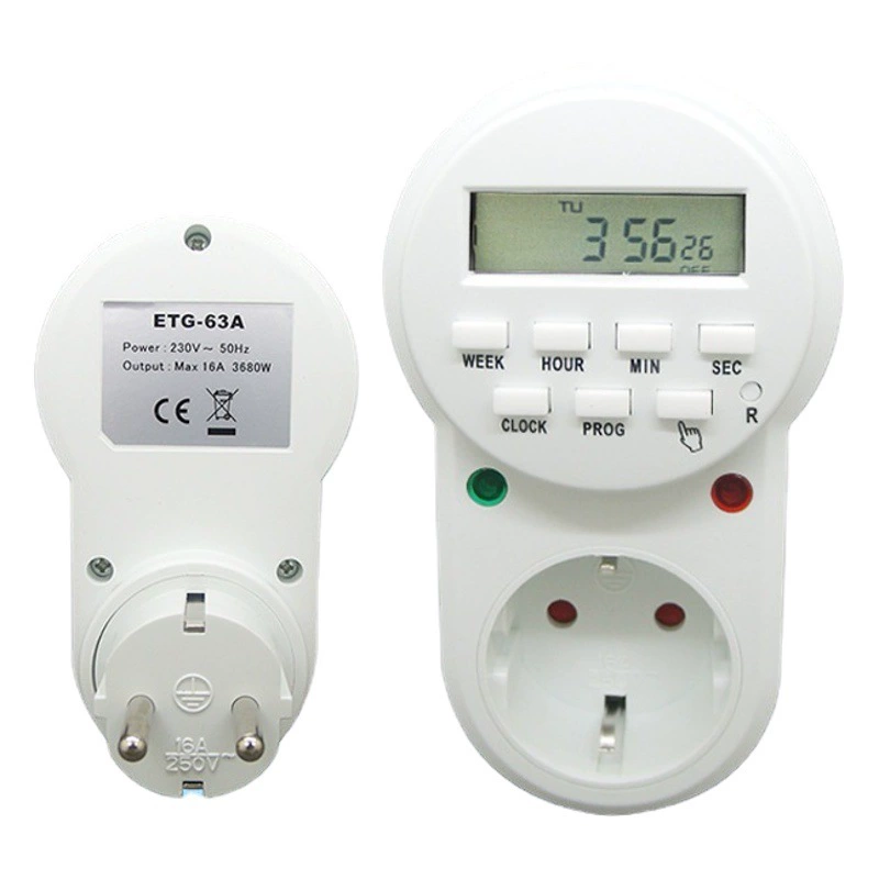 Трансграничная поставка Европейский стандарт таймер розетка цикла переключатель времени бытовой интеллектуальное время резервирования немецкий Стандартный контроллер времени