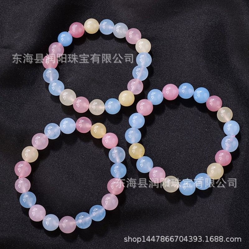 Pulsera de cuentas de piedra Morgan / 8mm
