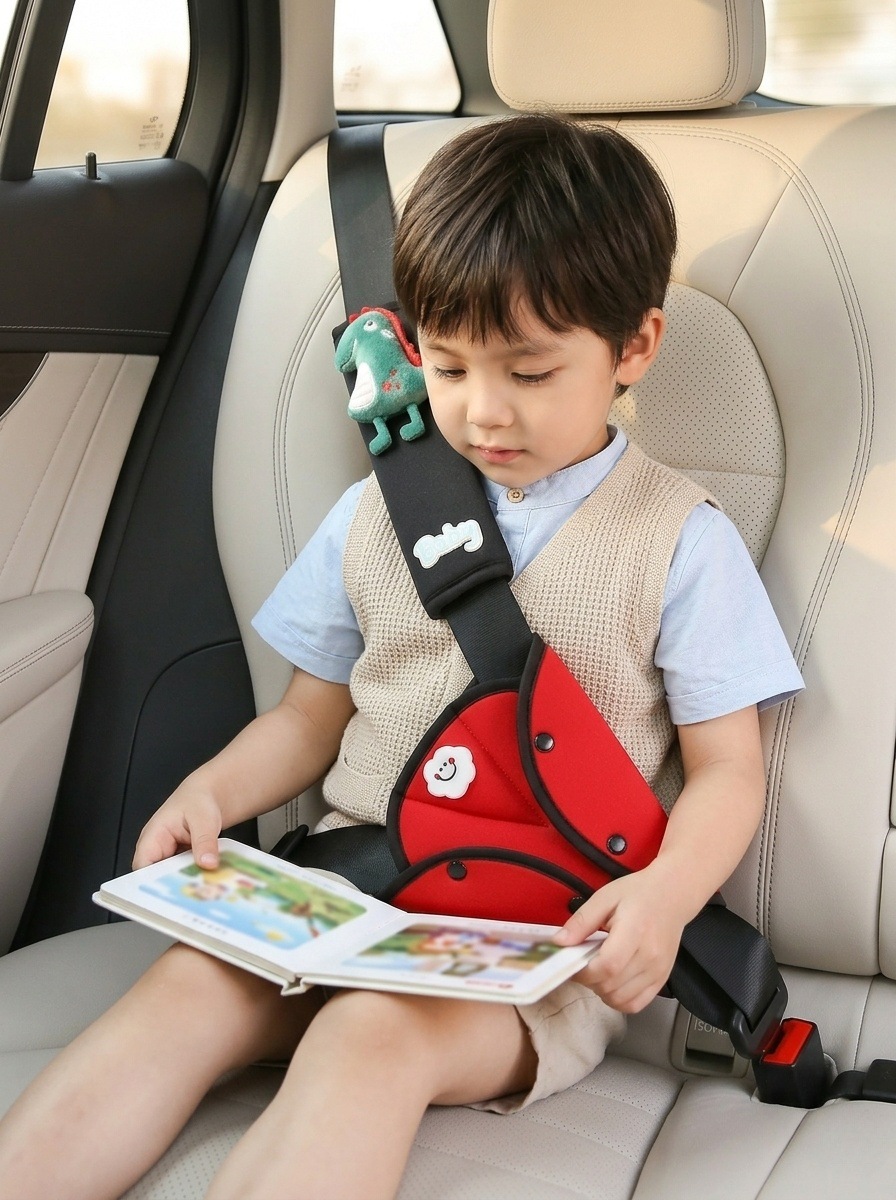 Car Seatbelt Shoulder Pad, Children's Anti-Neck Strangulation Protective Cover, Cartoon Car Seatbelt Belly Protector, Cross-Border Hot Item