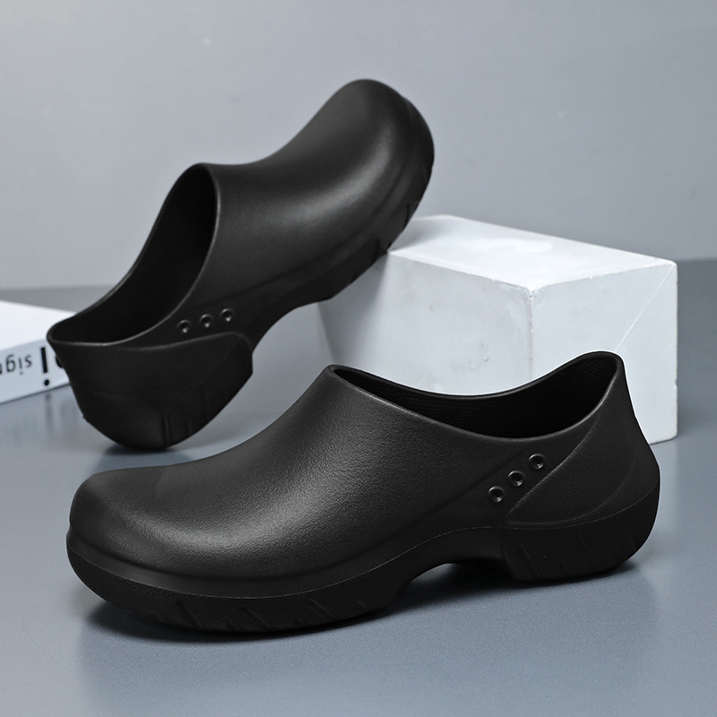 【跨境爆款】厨师鞋防滑防水轻便耐磨餐厅食堂后厨百搭工作劳保鞋