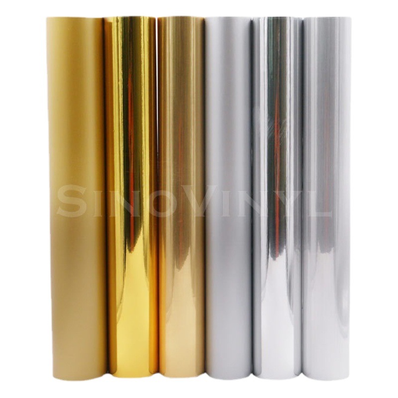 Pegatinas adhesivas de metal calcomanías adhesivas para automóviles plateadas con espejo