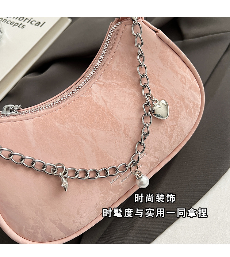 A stylish and stylish small handbag for ladies in 2025, a versatile and fashionable crossbody bag, a niche single-shoulder underarm bag for summer undefined