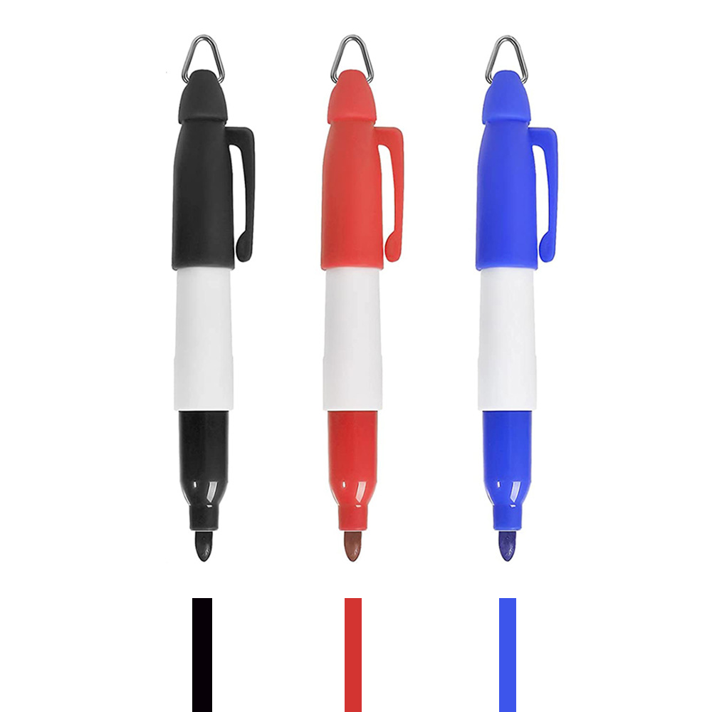 Golf herramienta de trazado pluma de dibujo de tres líneas Scriber marcador aceitoso accesorios de golf suministros