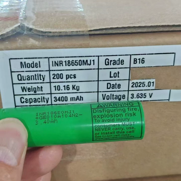 Аккумулятор 186503500 mAh LGMJ1 3.7V для дрона, электроинструмента, высокую емкость