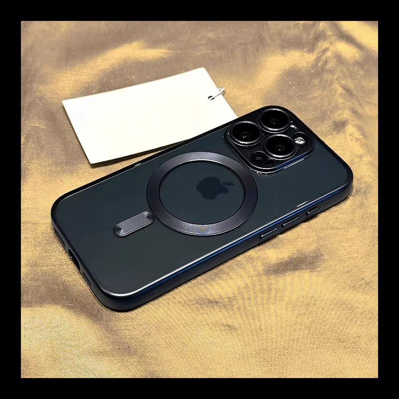 Защитный чехол для телефона (Apple) для серий iPhone 11–16, матовое покрытие, магнитное кольцо, камера-нгид