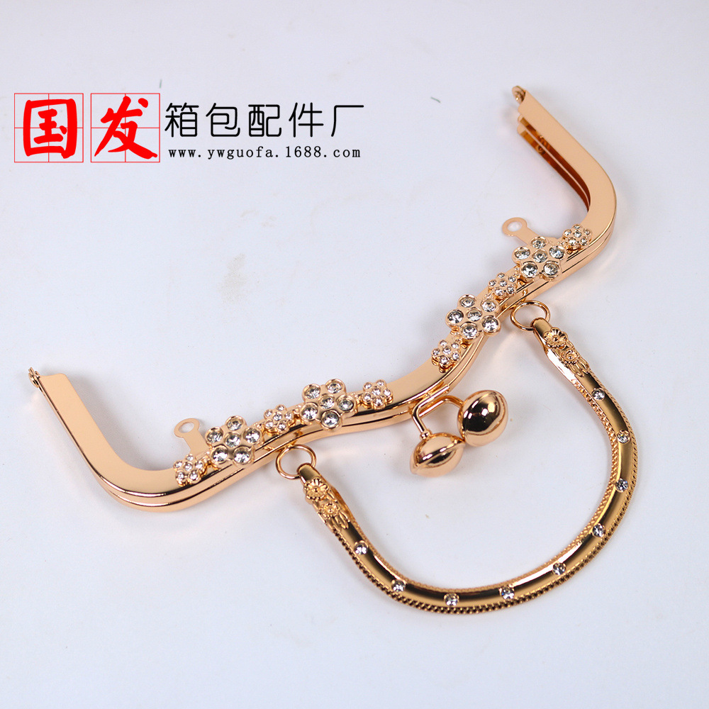 Agujero de tornillo 20,5 cm cóncavo agujero de ciruela de cintura cabeza de campana boca de mano plana oro oro claro