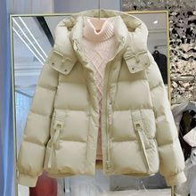 棉服女短款2025冬季新款韩版宽松ins棉袄外套加厚保暖连帽棉服