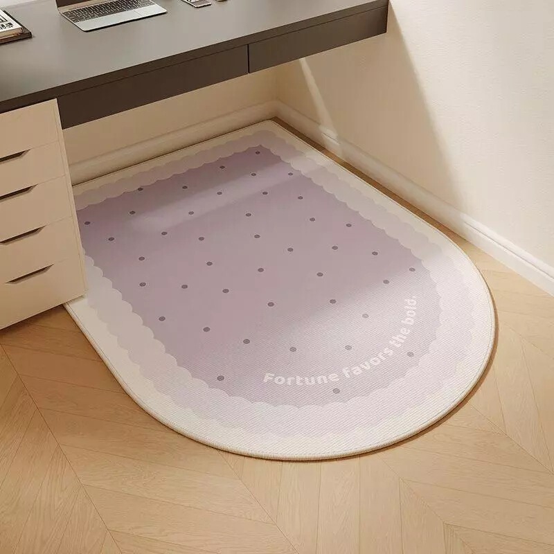 Korean-Style Polka Dot Soundproofing and Noise-Reducing Mat for Study Area, Study Table and Chair Floor Mat, Home Computer Chair Mat Korean-Style Polka Dot Soundproofing and Noise-Reducing Mat for Study Area, Study Table and Chair Floor Mat, Home Computer Chair Mat