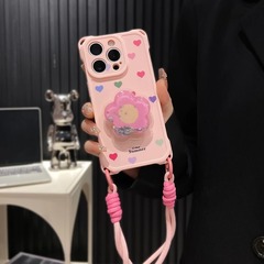 カラフルな新しい Apple 16promax 携帯電話ケース 15 IP13 四隅開口部ストラップケース xsmax に適しています