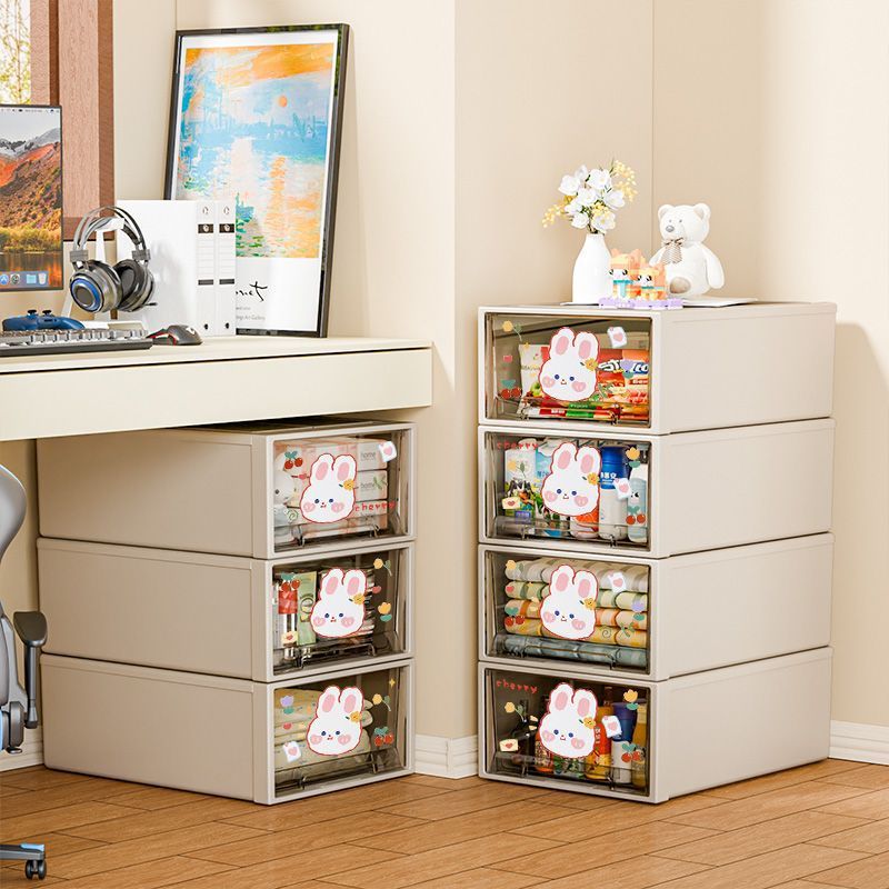 收纳柜抽屉式药箱杂物透明收纳储物柜家用衣服内衣零食整理收纳盒