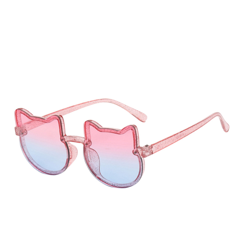 Nuevas gafas de sol infantiles con lazo de Raine, gafas de sol con forma de gato, gafas de sol para niñas, protección UV