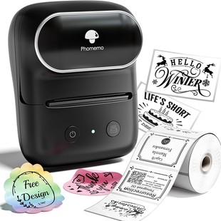 Phomemo M108 Label Machine Cross-Border Commercial Bluetooth Thermal Small Price Self-Adhesive Label Printer