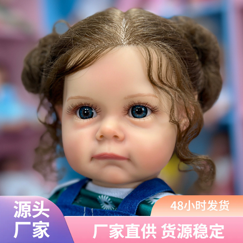 Simulación de nuevo producto transfronterizo muñecas bebés rnMaggie pesado agente de alta calidad 55CM muñecas crudas bo