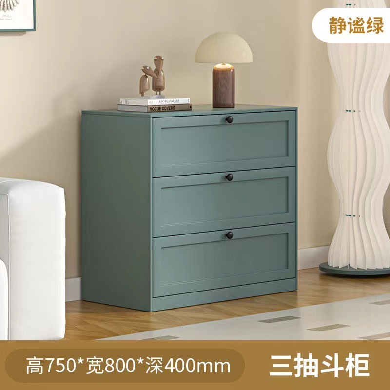 Gabinete de cajón simple de acero armario multicapa armario de almacenamiento armario de dormitorio armario lateral de sala de estar armario de almacenamiento multifuncional armario bajo