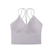 Summer silk sexy sports bra, breast tightener, T-shirt, underwear, for small vest, V-neckline