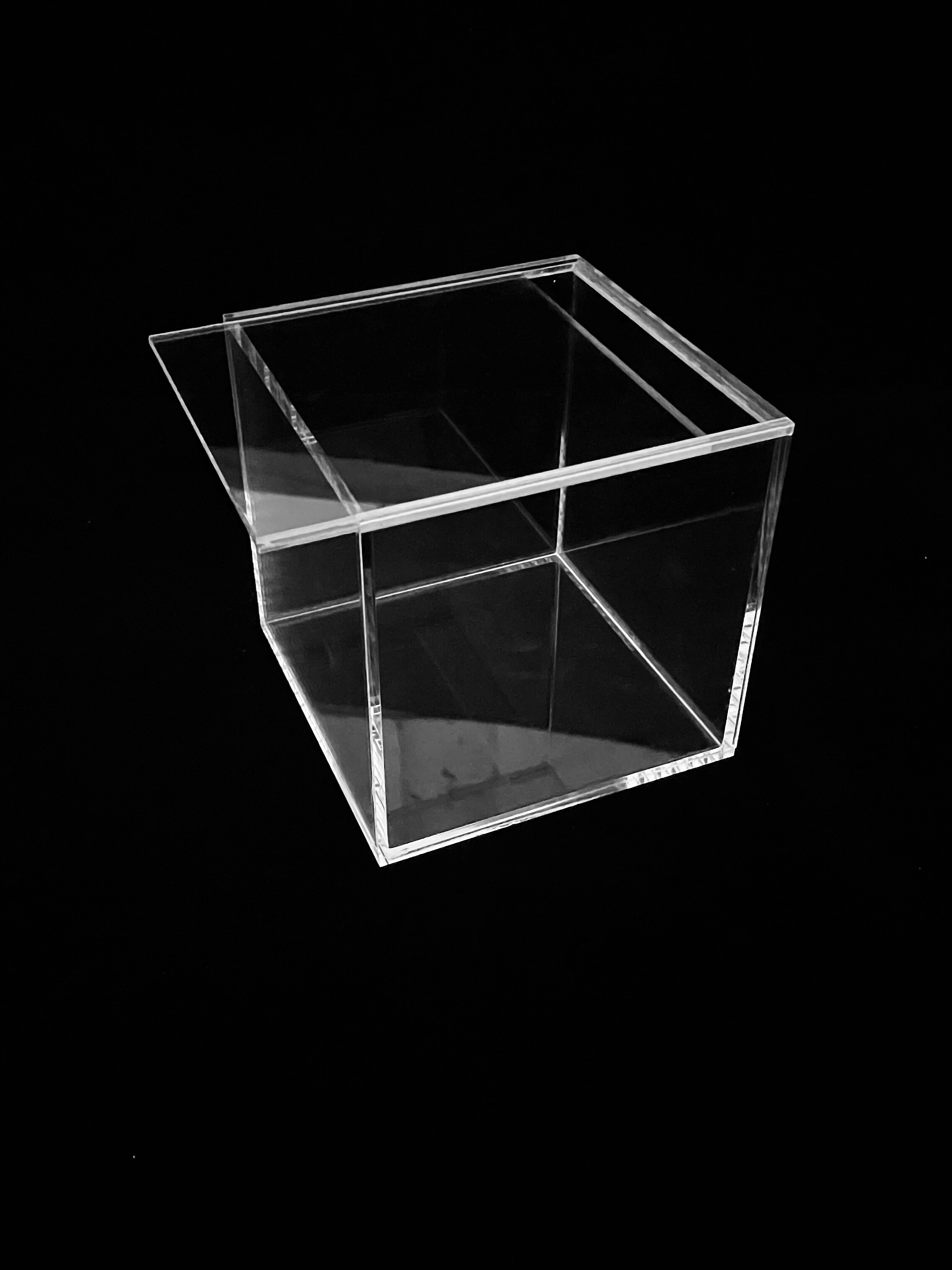 高透明亚克力板定 制展示盒子有机玻璃真空箱定 做密封箱实验箱水