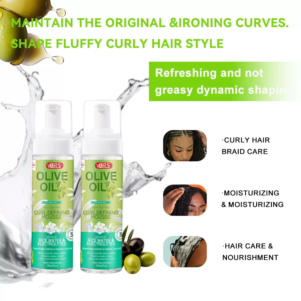 跨境专供定型泡沫椰子慕丝发蜡保湿发胶ORS橄榄摩丝Olive Oil ORS