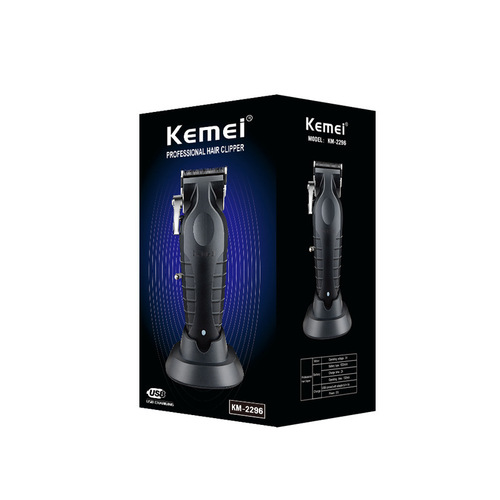 Kemei electric clipper KM-2296 cross-border electric clipper with base USB oil head carving clipper hair salon hair clipper