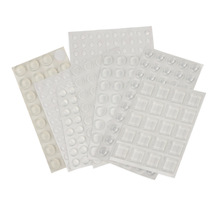 白色透明硅胶粒防撞消音防滑垫家用防撞粒贴家具垫门后把手墙面桌