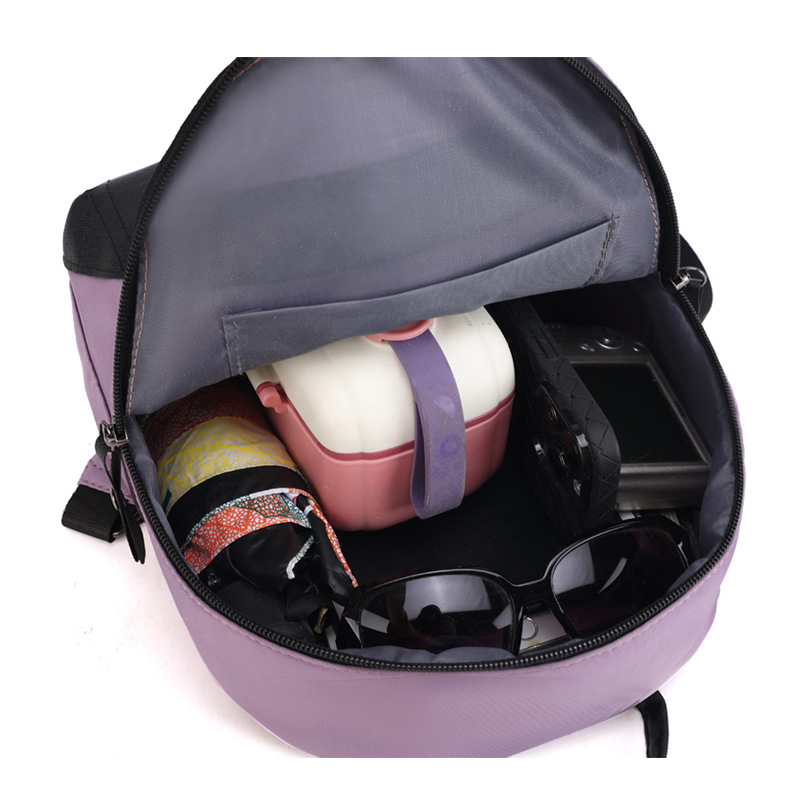 Nuevo estilo del sudeste asiático casual contraste color damas tela Oxford mochila moda urbana simple viaje mochila al por mayor