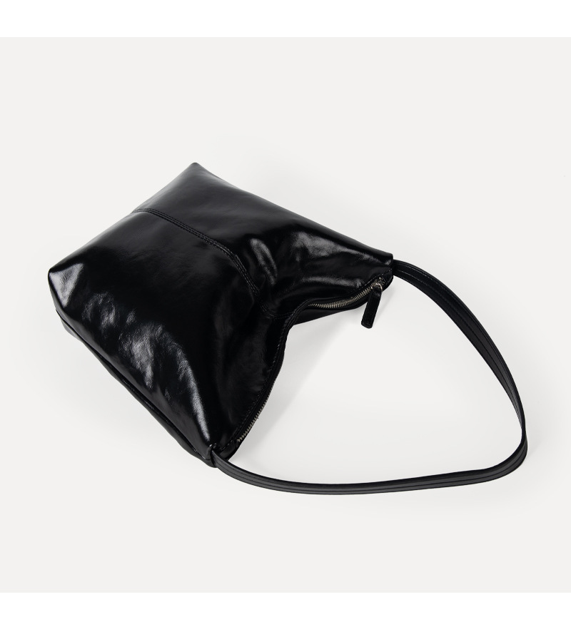 Bolso de hombro tipo bandolera de cuero suave, estilo minimalista y perezoso, versión coreana 2024 para mujer_voghion.com