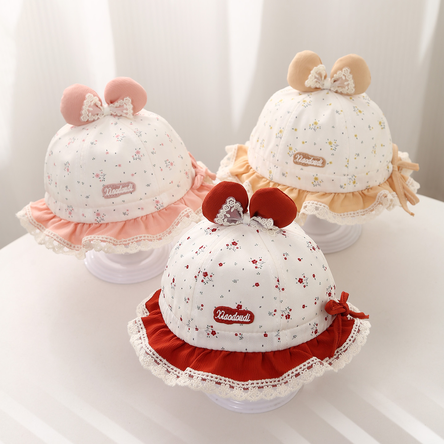 106059819@qq.com Dünner, modischer Fischerhut für Babys und Kleinkinder im Prinzessinnen-Stil, ideal für Frühling und Sommer, mit Sonnenschutz._voghion.com