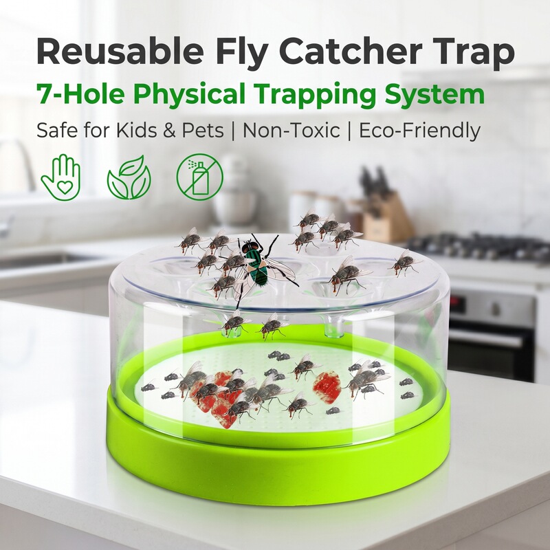 Cross-Border Fly Trap for Home, Outdoor, Farm, Restaurant Use; Cockroach and Mosquito Trap; Automatic Fly Killer Device