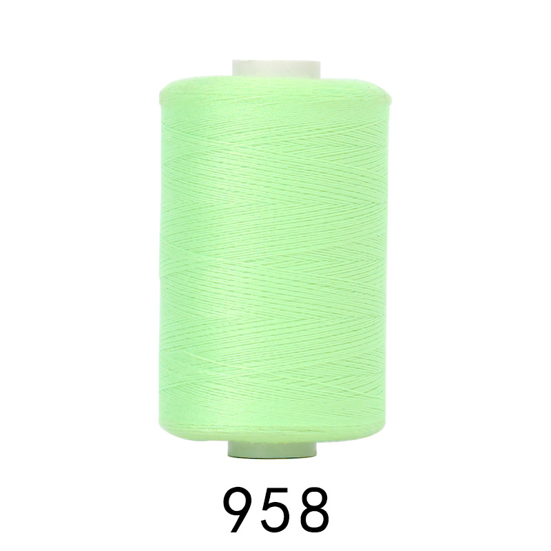 1000 yardas de hilo de poliéster de alta velocidad combinación de colores hogar hilo de coser mano hilo pequeño hilo fino dos hilos 402 hilo de coser