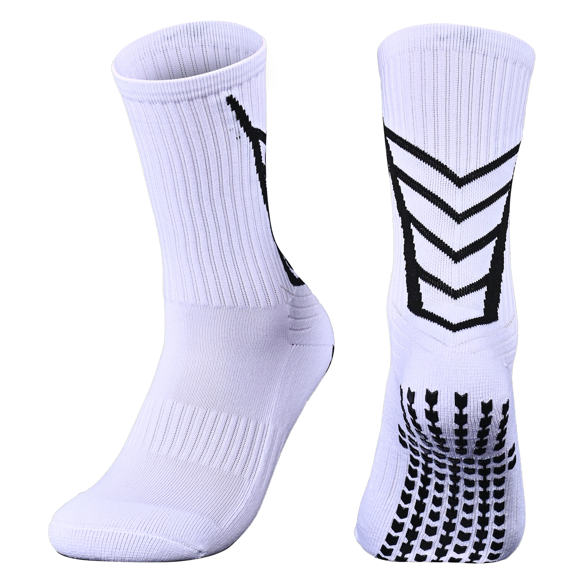 5028 Football Anti-Slip Socks Mid-Calf Towel Bottom Thickened Adult Training Socks Cushioning Thick Pvc Dotted Football Socks