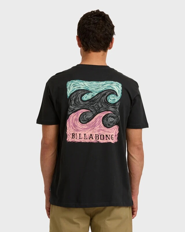 Crayon Wave Premium T-Shirt Billabong 2026 Summer Unisex Luxury Fashion Cotton Oversized T-Shirt Street Wear Y2