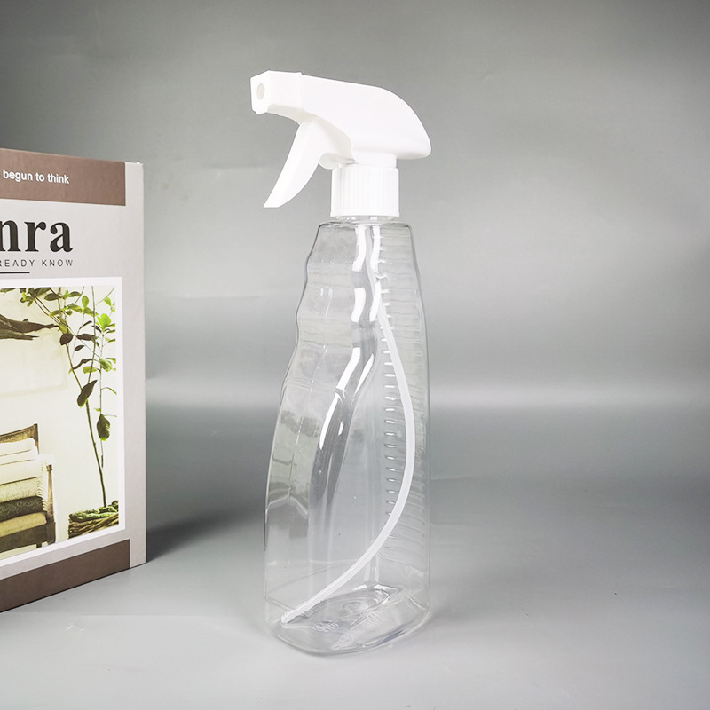 Spot al por mayor 500ml PET botella de aerosol transparente botella de aerosol desinfectante botella de pulverización